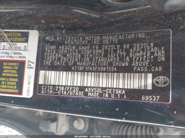 Toyota Camry Se
