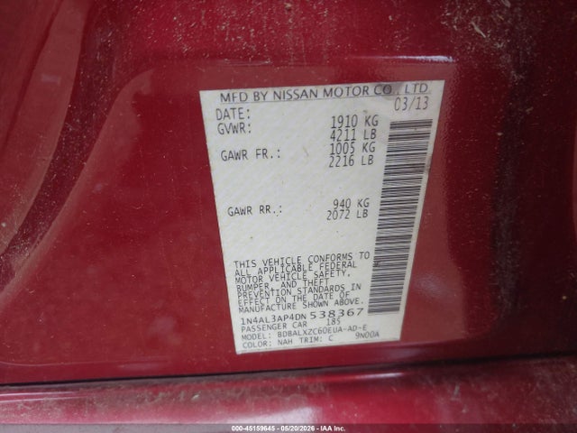 Nissan Altima 2.5 Sl