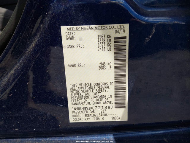 Nissan Altima 2.5 S
