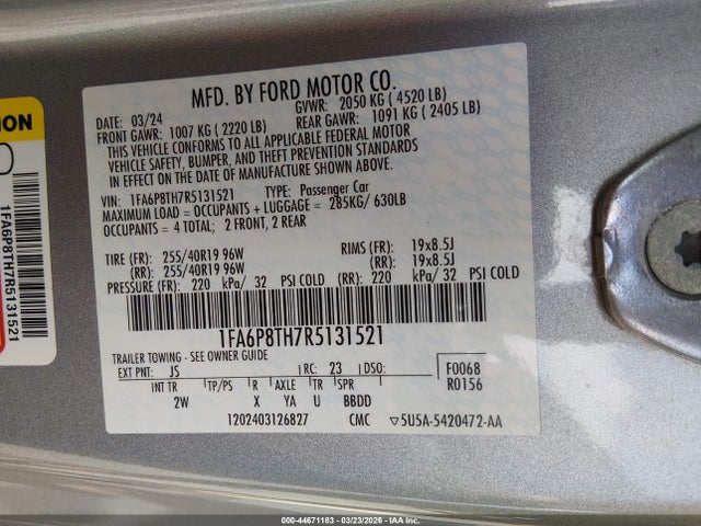 Ford Mustang Ecoboost Fastback