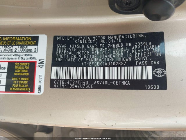 Toyota Camry Le