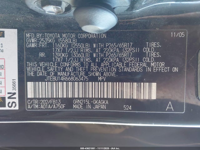 Toyota 4Runner Sr5 Sport V6