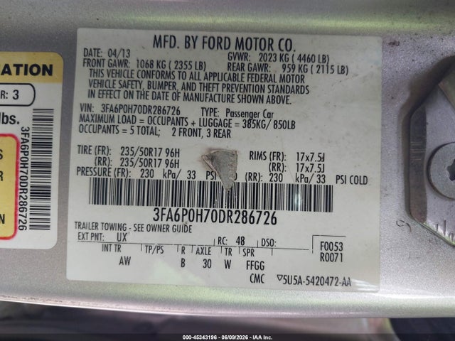 Ford Fusion Se