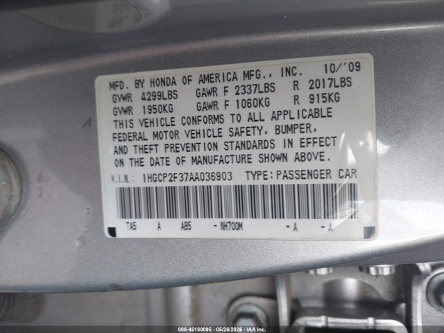 Honda Accord 2.4 Lx