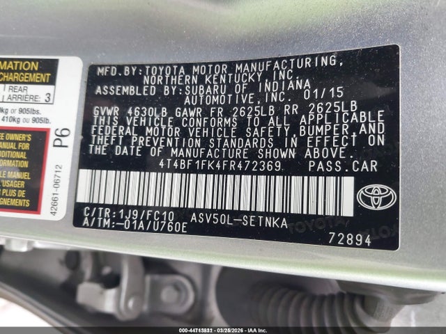 Toyota Camry Le