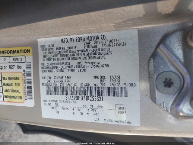 Ford Fusion Se