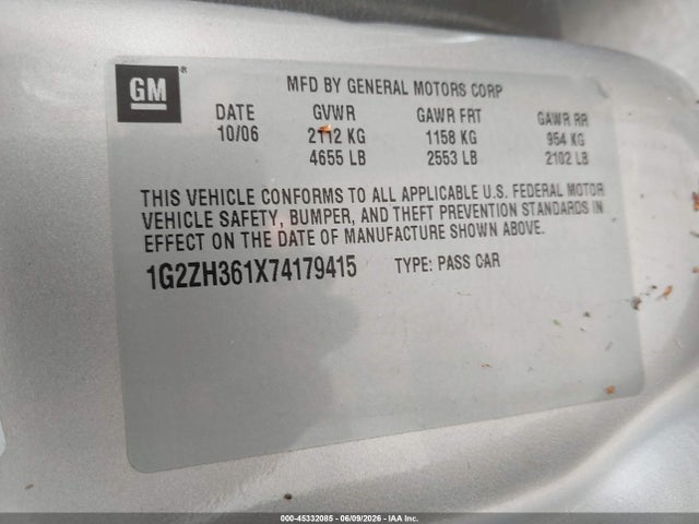 Pontiac G6 Gt