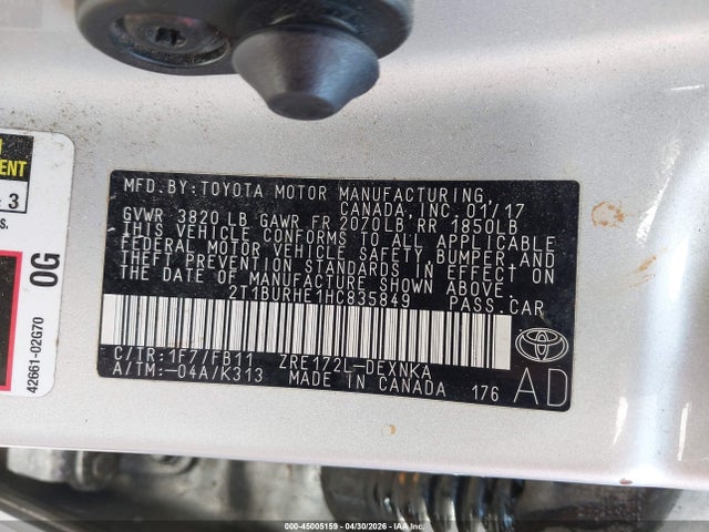 Toyota Corolla Le