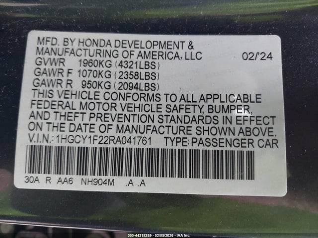 Honda Accord Lx