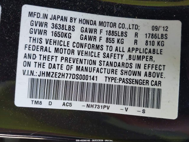 Honda Insight Ex