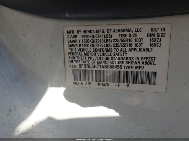 Honda Odyssey Ex-l