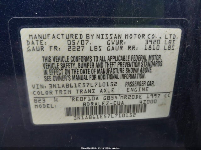 Nissan Sentra 2.0s