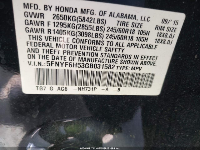 Honda Pilot Ex-l