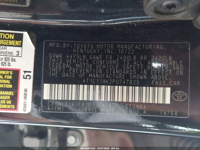 Toyota Camry Le