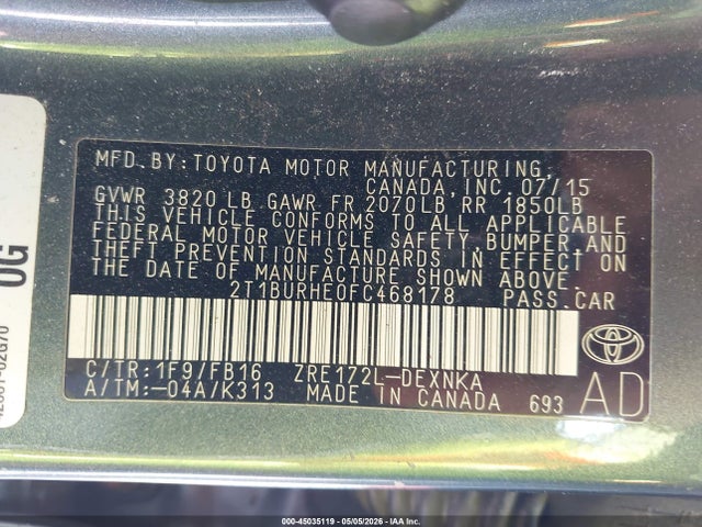 Toyota Corolla Le