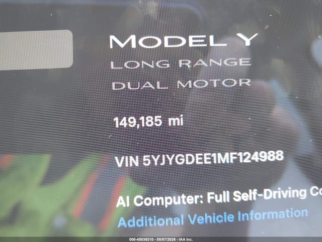 Tesla Model Y Long Range Dual Motor All-wheel Drive