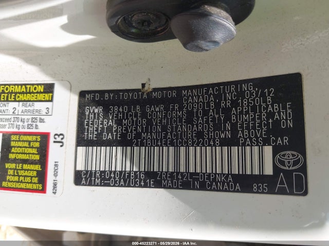 Toyota Corolla Le