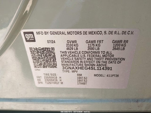 Chevrolet Equinox Fwd Lt