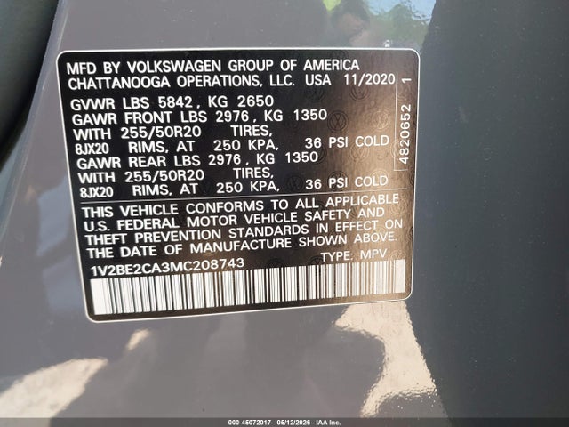Volkswagen Atlas 3.6l V6 Sel