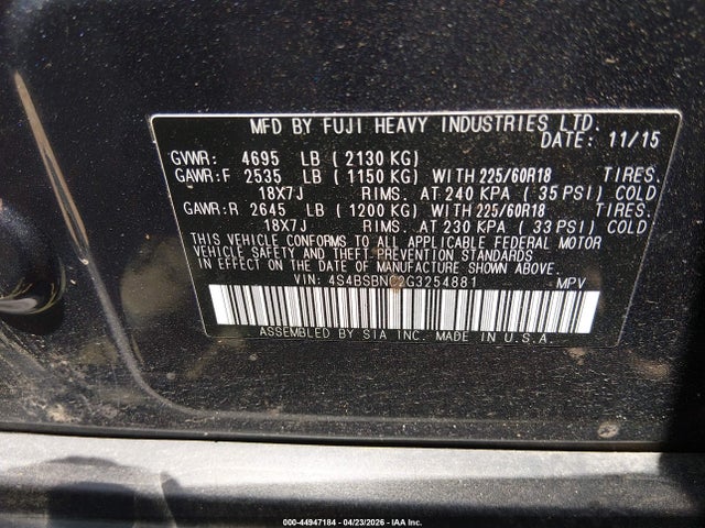 Subaru Outback 2.5i Limited