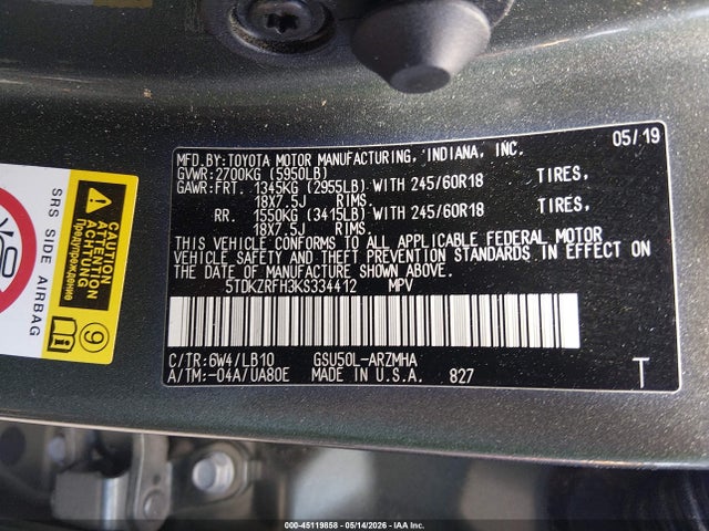 Toyota Highlander Xle