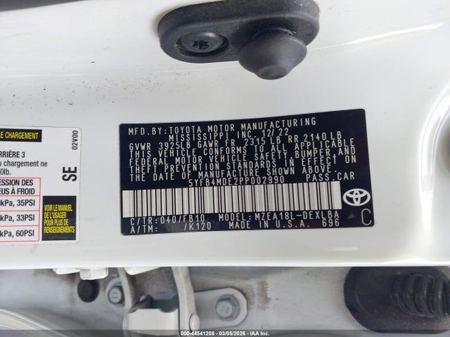 Toyota Corolla Le
