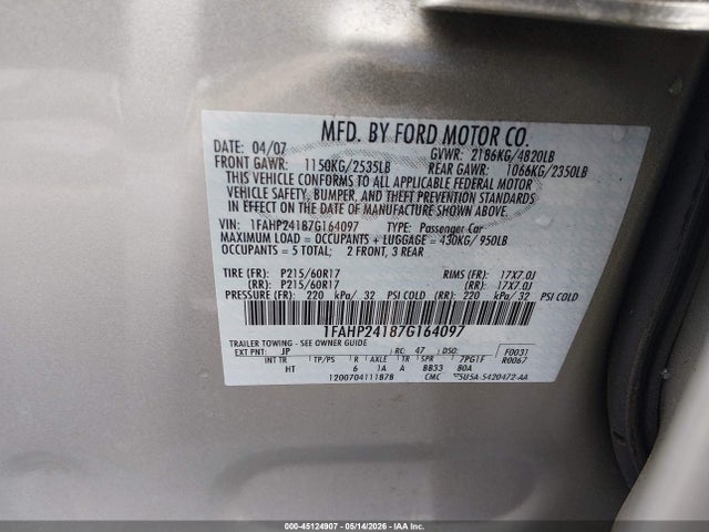 Ford Five Hundred Sel