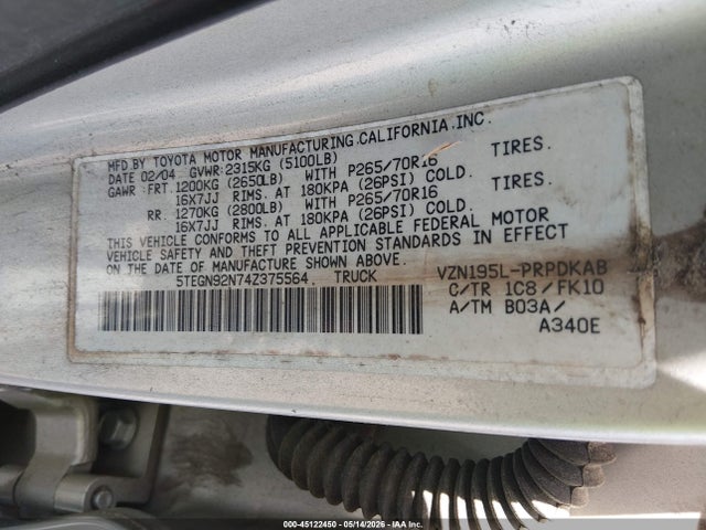 Toyota Tacoma Prerunner V6
