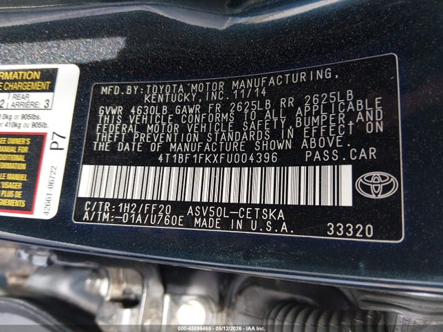 Toyota Camry Se