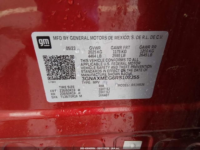 Chevrolet Equinox Fwd Rs