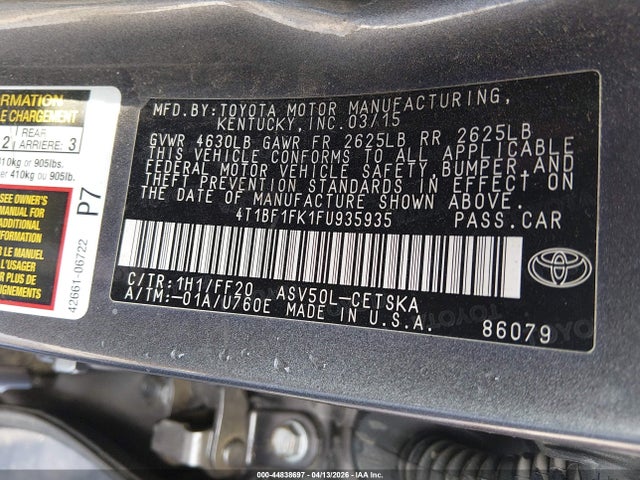 Toyota Camry Se
