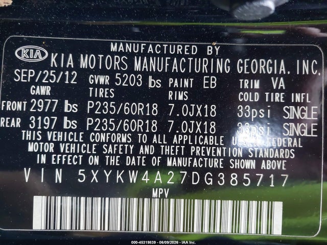 Kia Sorento Sx