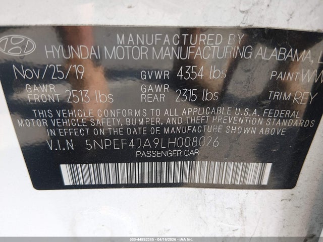 Hyundai SONATA Sel