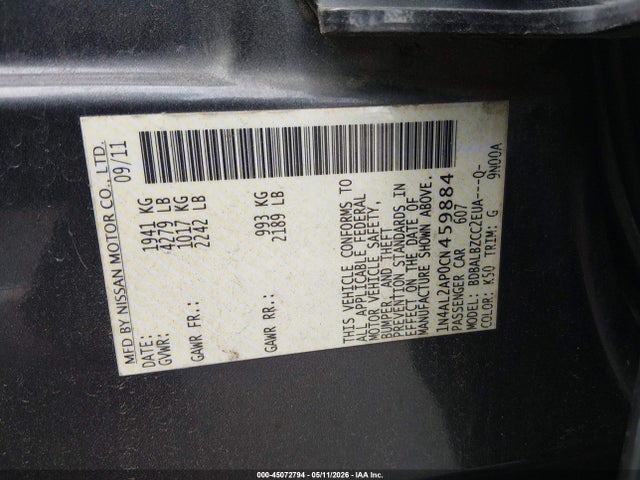 Nissan Altima 2.5 S