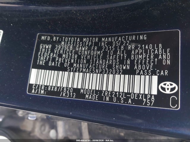 Toyota Corolla Le
