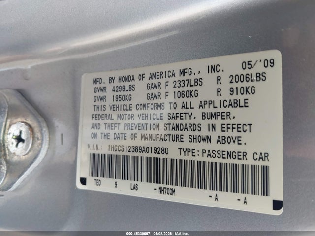 Honda Accord 2.4 Lx-s