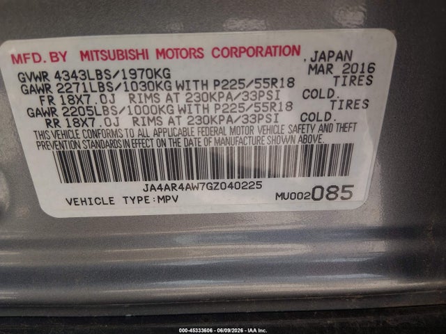 Mitsubishi Outlander 2.4 Sel