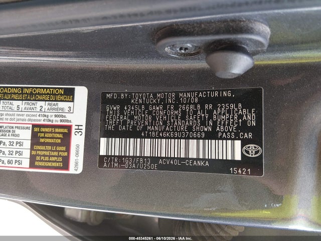 Toyota Camry Le