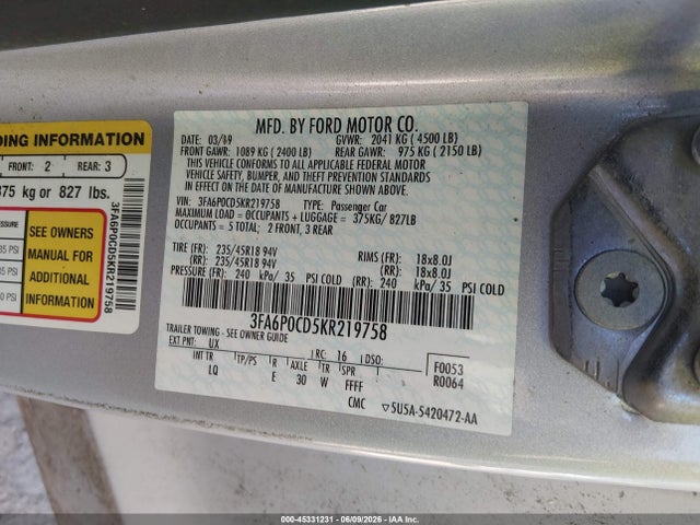 Ford Fusion Sel