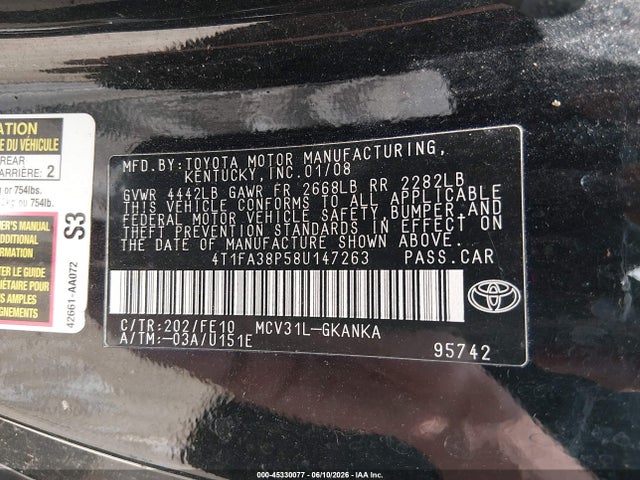 Toyota Camry Se
