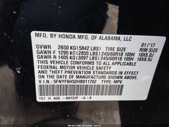 Honda Pilot Ex-l