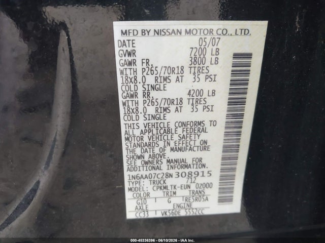 Nissan Titan Se