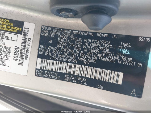 Toyota Sienna Le
