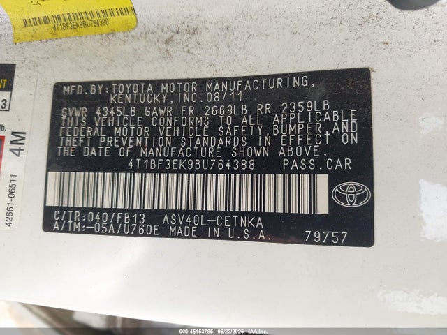 Toyota Camry Le