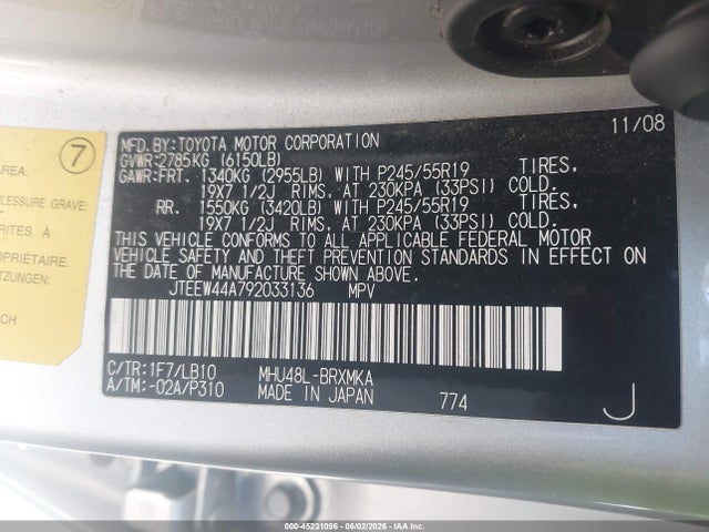 Toyota Highlander Limited