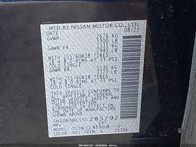 Nissan Pathfinder Sv 4wd