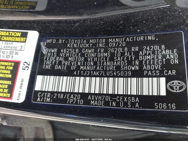 Toyota Camry Se Hybrid