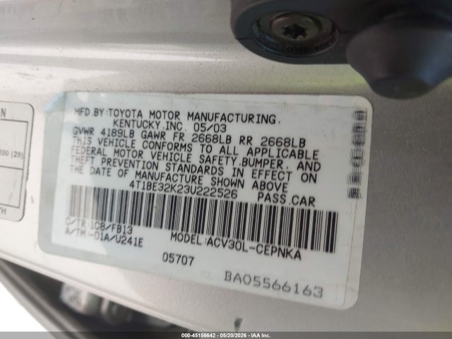 Toyota Camry Le