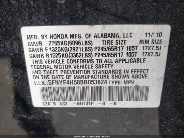 Honda Pilot Ex-l