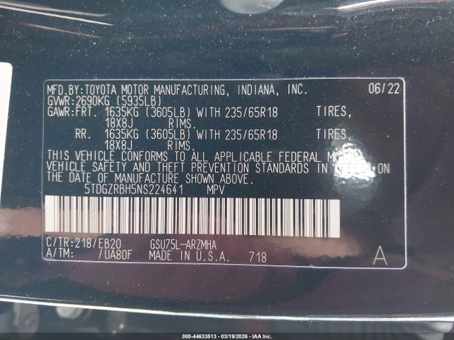 Toyota Highlander Xle